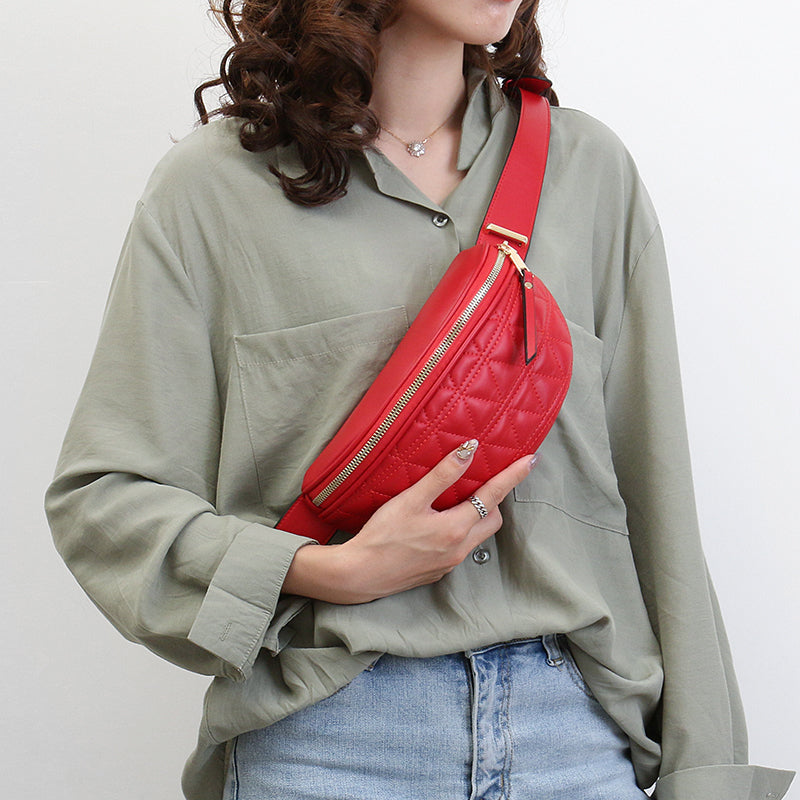 Hazel hip bag with check print | Tough & Handy