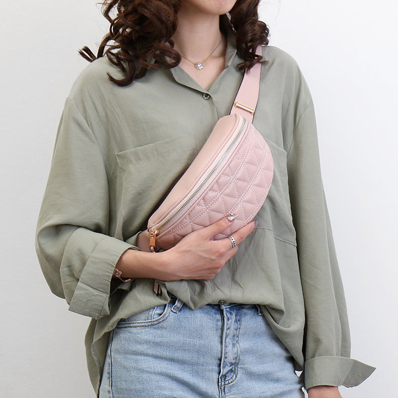 Hazel hip bag with check print | Tough & Handy