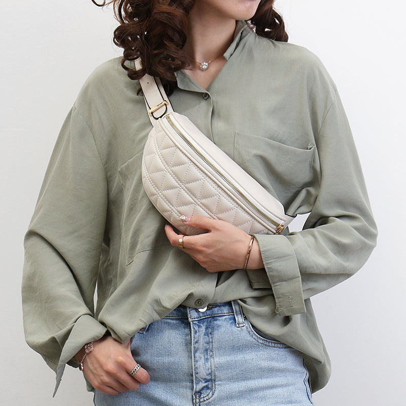 Hazel hip bag with check print | Tough & Handy