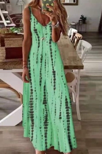 LP | Colorful striped spaghetti dress