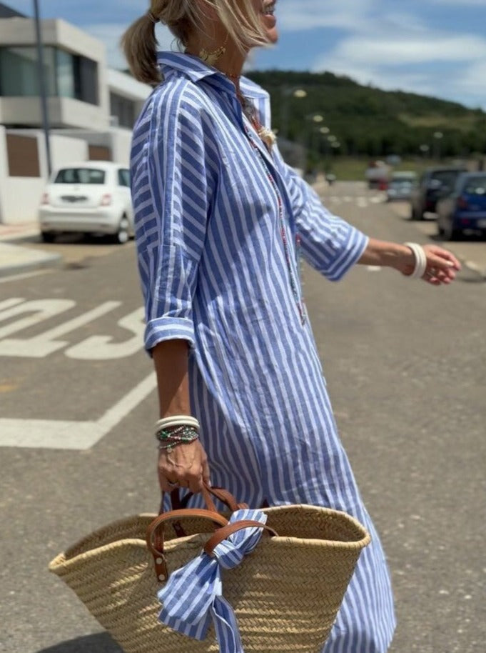 Cm | Classic striped shirt dress