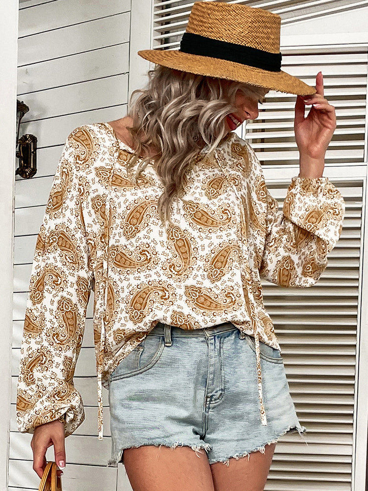 LD Casual Long Sleeve Loose Shirt Women