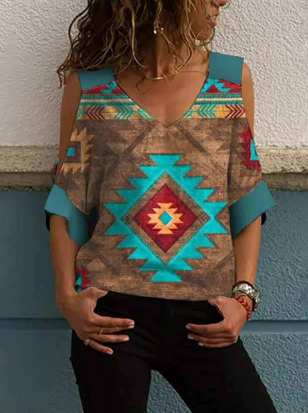 LD | Oversized T-shirt with loose shoulders and medium sleeves in a vintage look