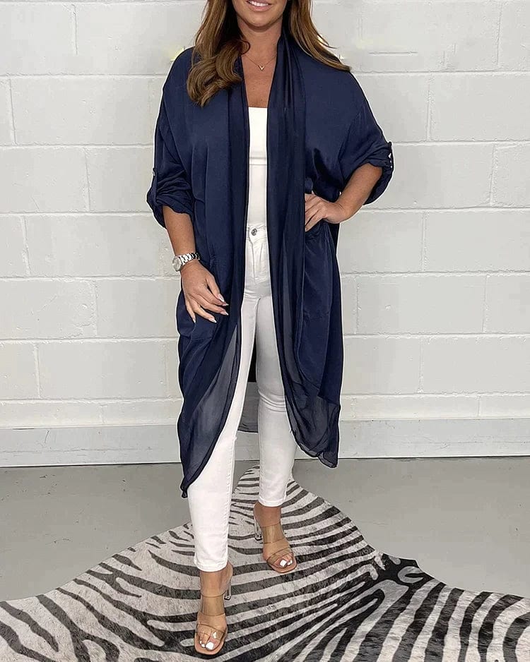 LP | Comér - Wide silk v-neck top