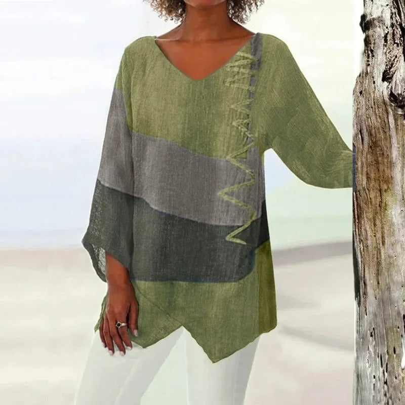 LP | Elegant summer shirt-tricolor