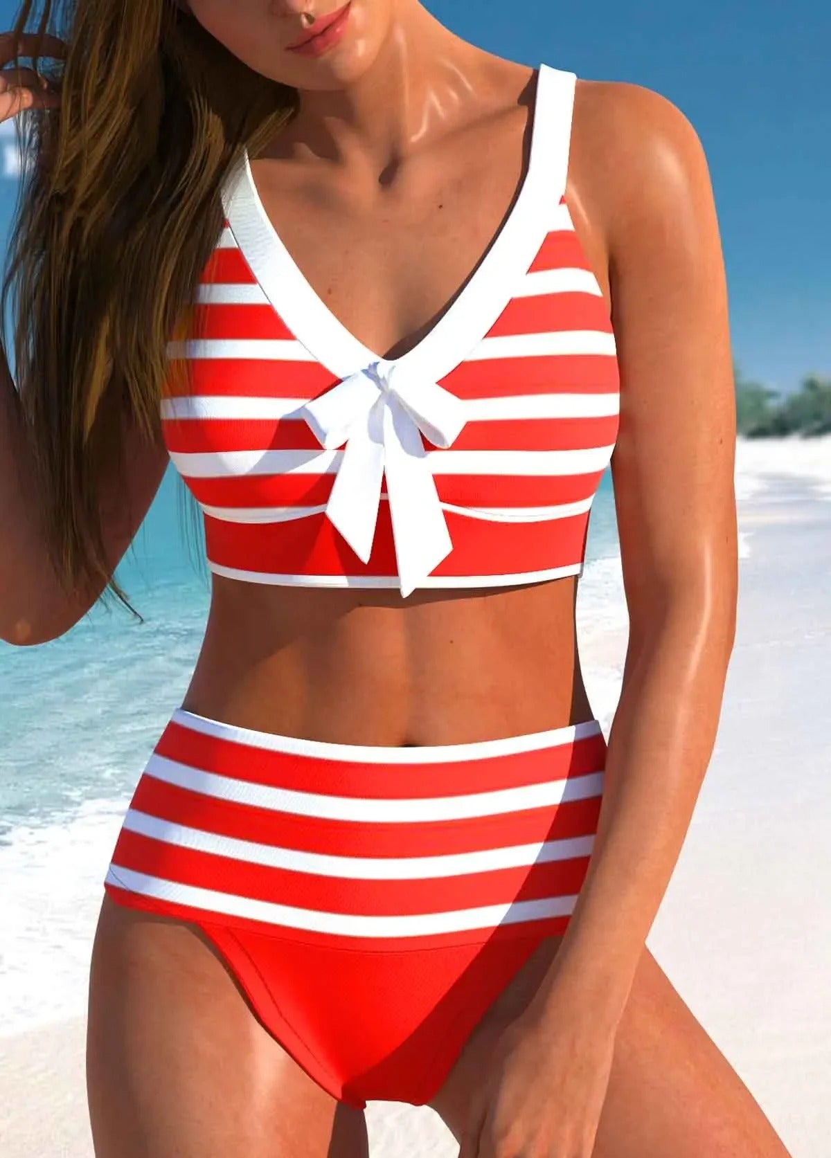 Elegant colorful summer bikini