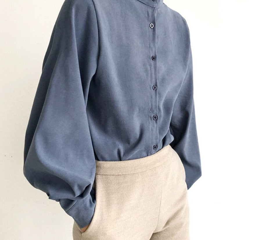 AYELET | Blouse with puffed sleeves