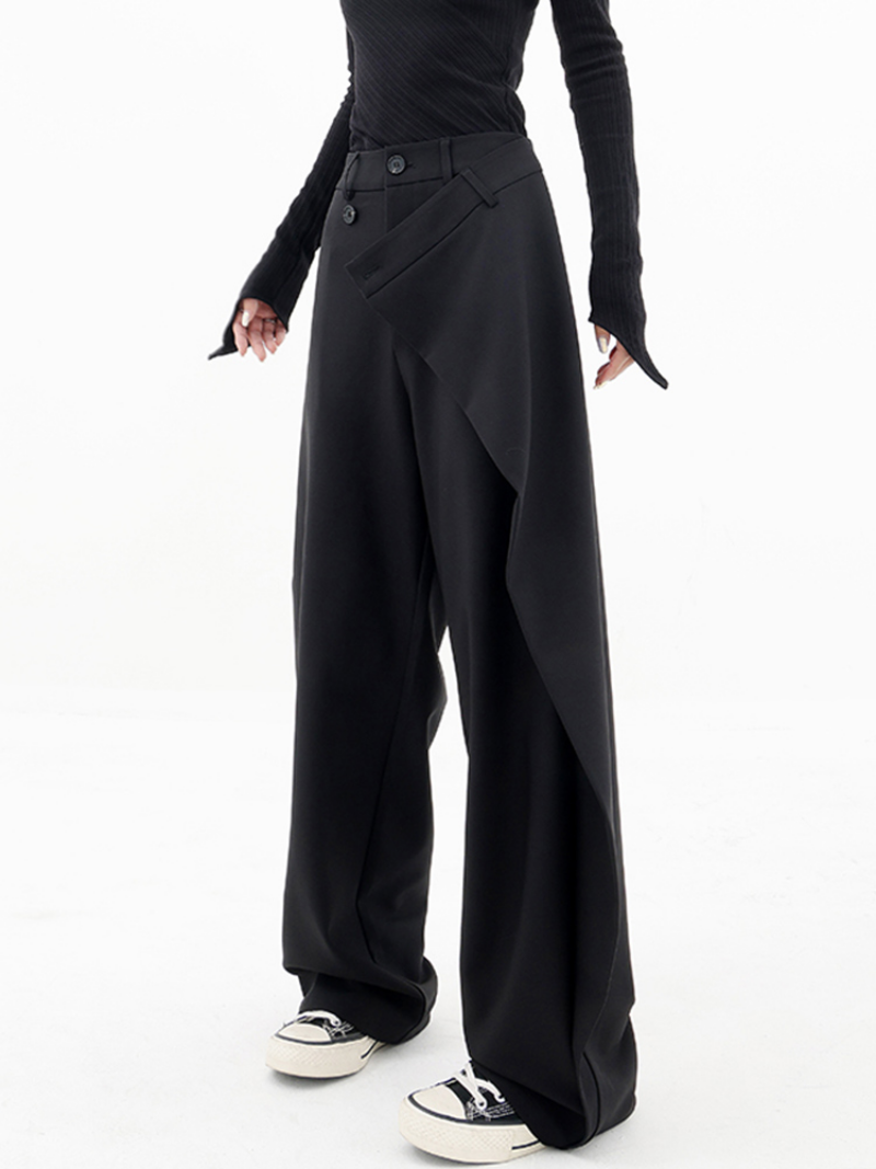 Wide asymmetrical pants