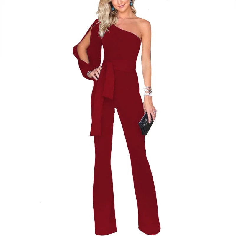 LP | One-shoulder asymmetrical jumpsuit