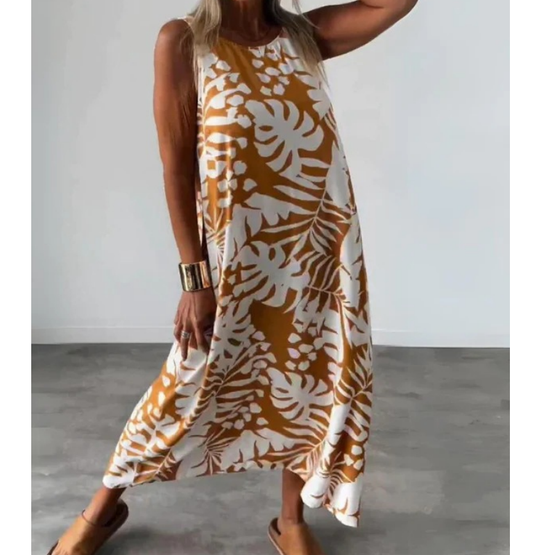 LP | Maxi sleeveless dress with open back