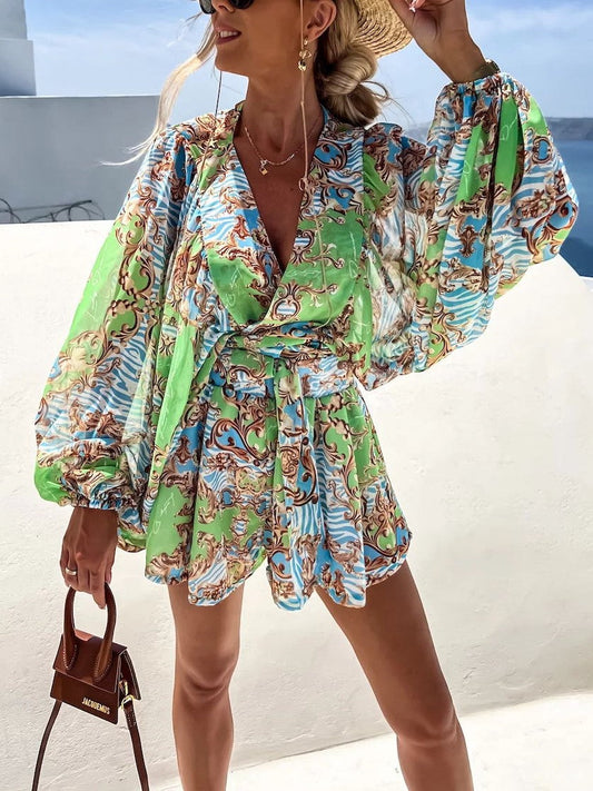 LD Beach Top and Pants Two-piece Suit