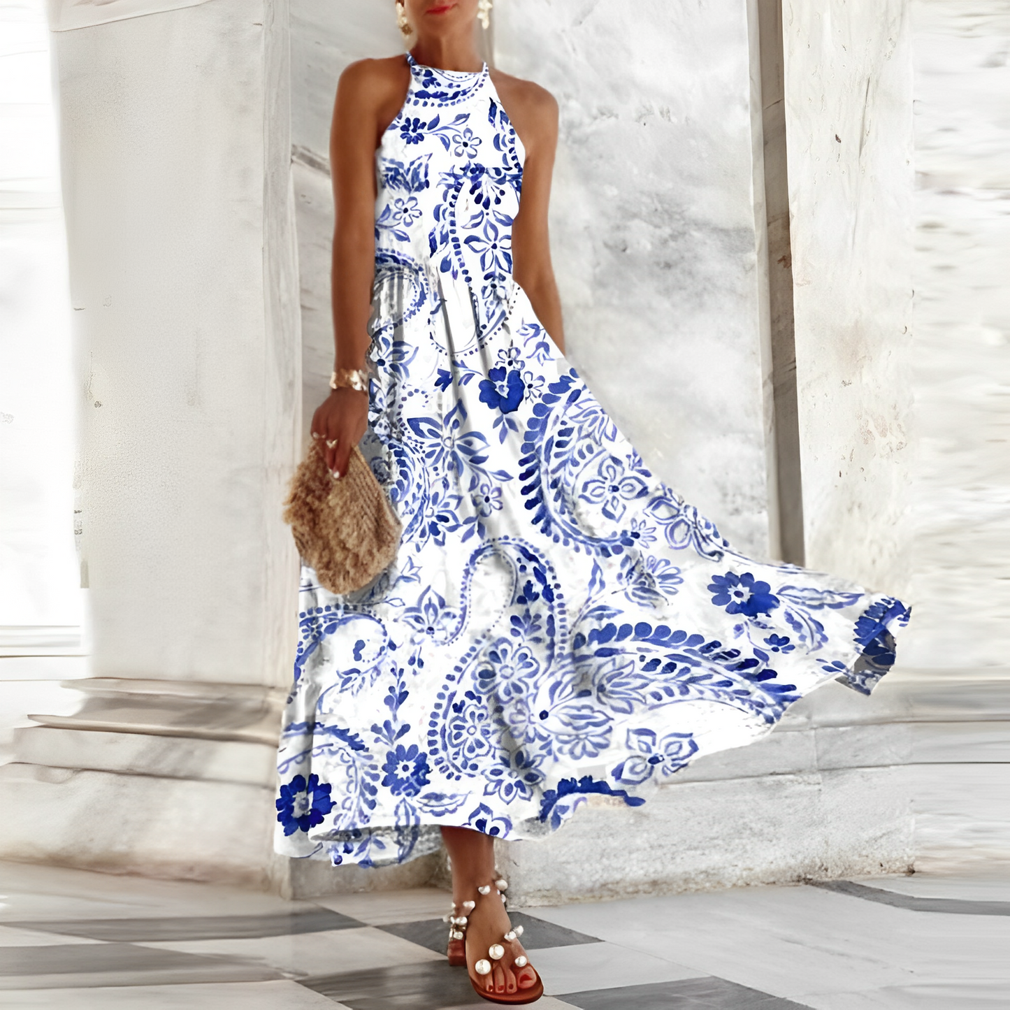 Mc | Elegant Blue Dress