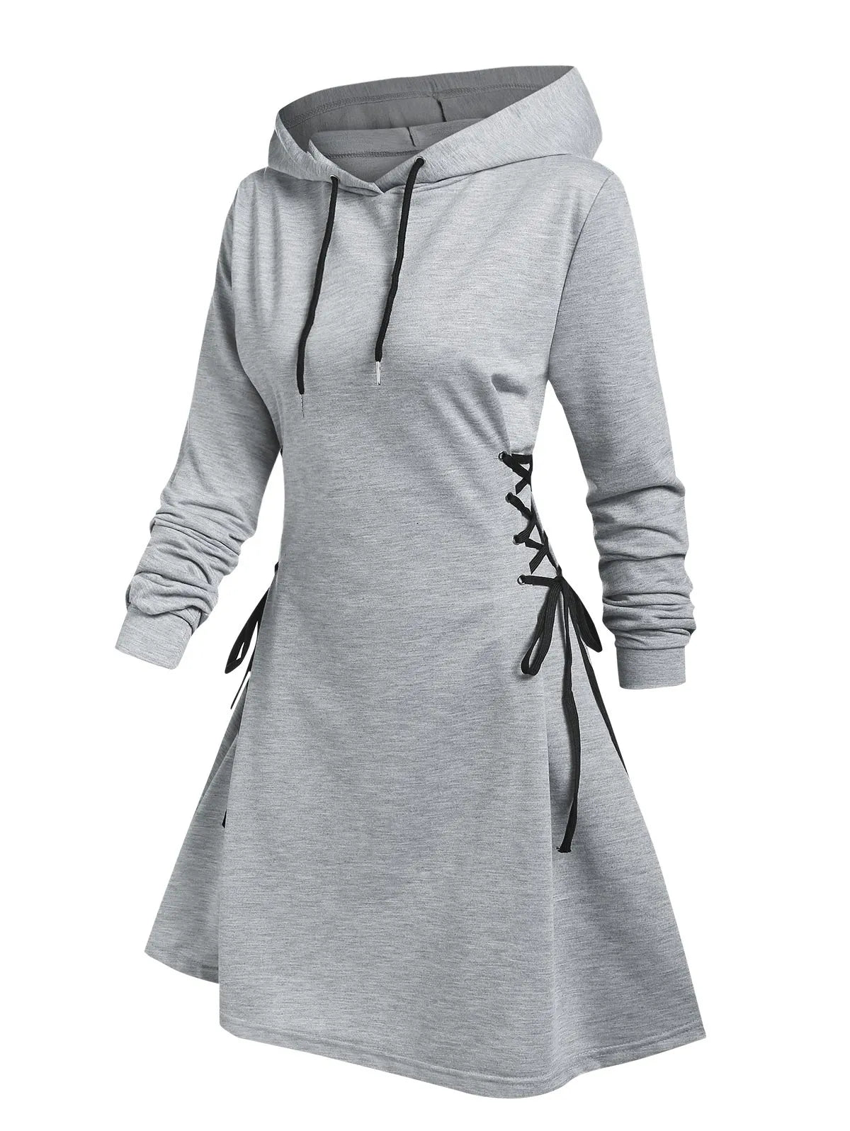 LP | Casual-chic hooded midi dress