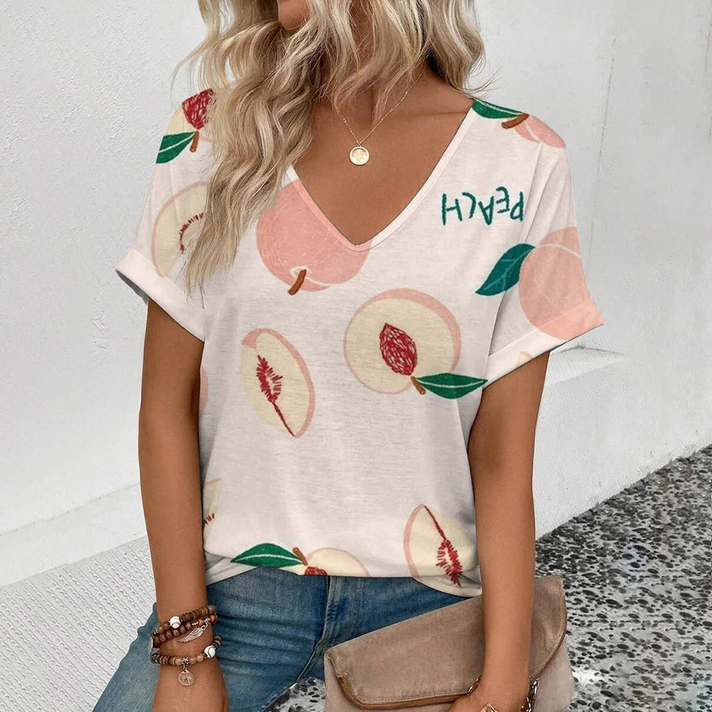 LP | Modern T-shirt with fruit print