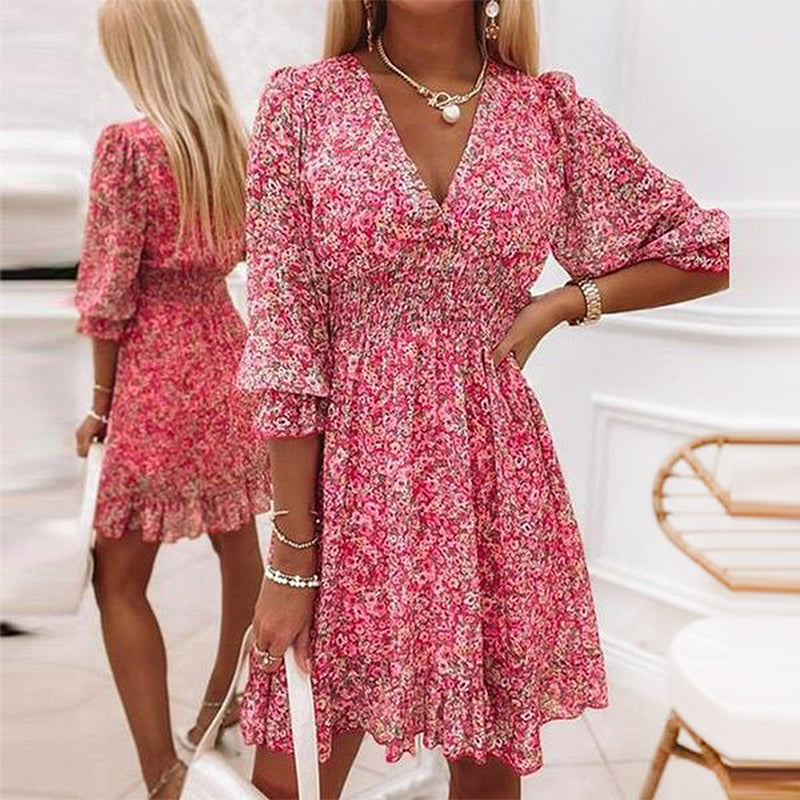 Floral chiffon dress
