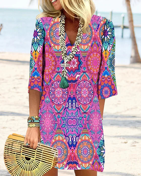 LP | Dress with colorful print