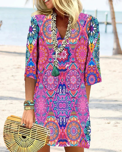 LP | Dress with colorful print