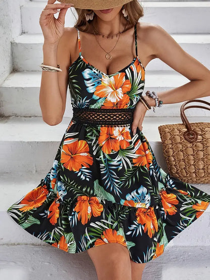 LP | Layered tropical summer dress