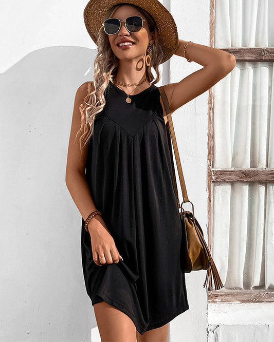 LP | Lilith, simple, sleeveless short dress