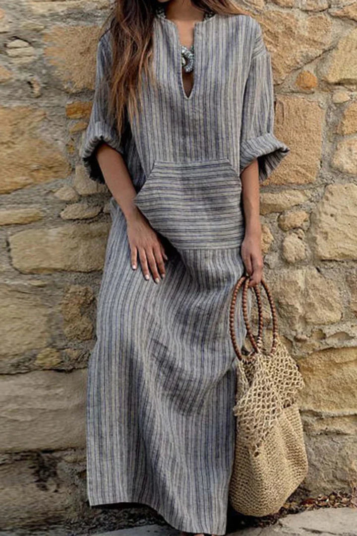 LP | Vintage striped cotton dress