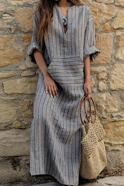 LP | Vintage striped cotton dress