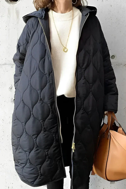 Danielle | Women's Patterned Parka with Hood Chic and Comfortable