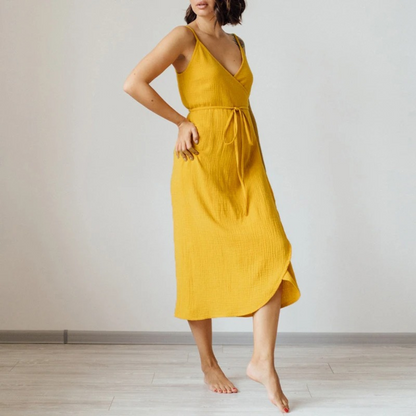 LP | Elegant Linen Summer Dress