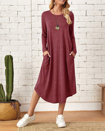 Milleke - Long-sleeved dress for women
