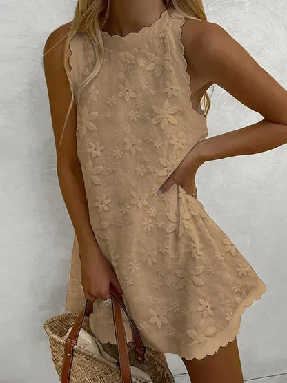 LP | women's dress in lace, casual, sleeveless