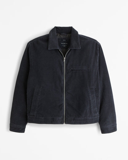 Short Work Jacket with Zipper