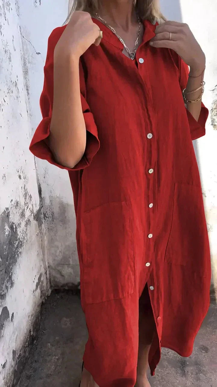 LD Long Casual shirt dress