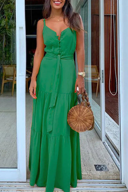 LP | Simple and fashionable strapless v-neck ruffle dresses