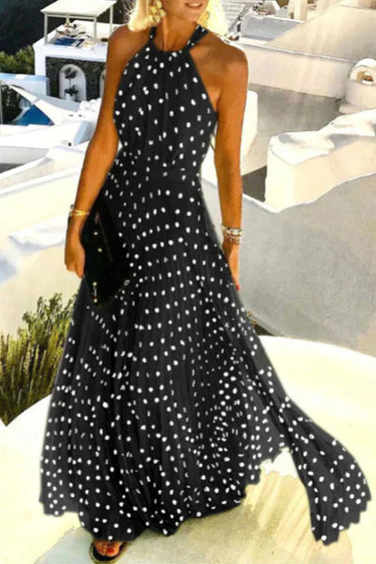 Mc | Patchwork dresses with bohemian print and high pleated neckline