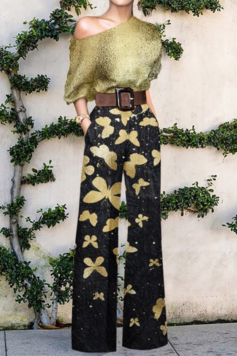 LD Fashion casual beltless one shoulder loose jumpsuits (10 colors)