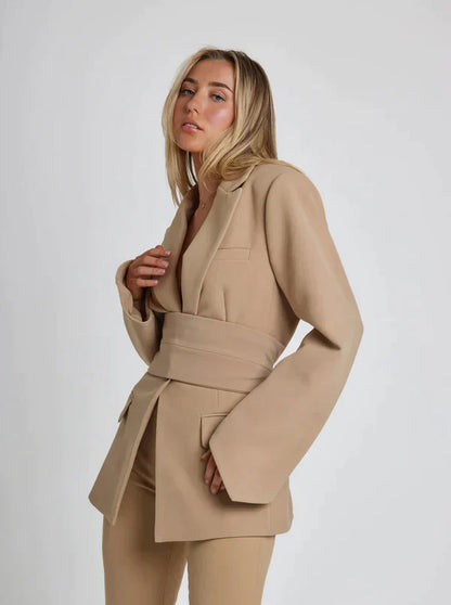 Krizza | Elegant Women's Blazer with Chic and Comfortable Belt
