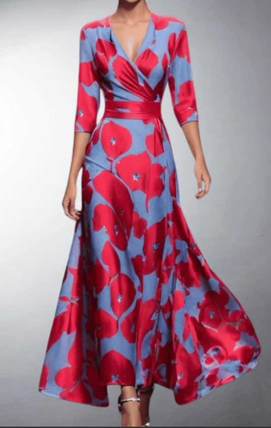 Flora flower maxi dress