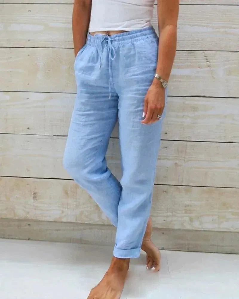 Women's linen pants - Casual chic - 100% premium linen - Perfect for summer