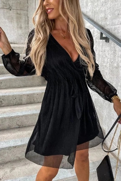 LP | Night luxury long-sleeved party dress