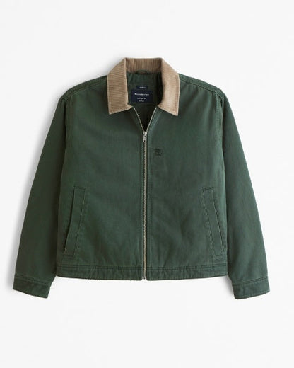 Short Work Jacket with Zipper