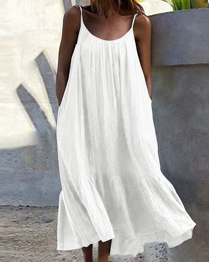 Mc | Maxi white summer dress