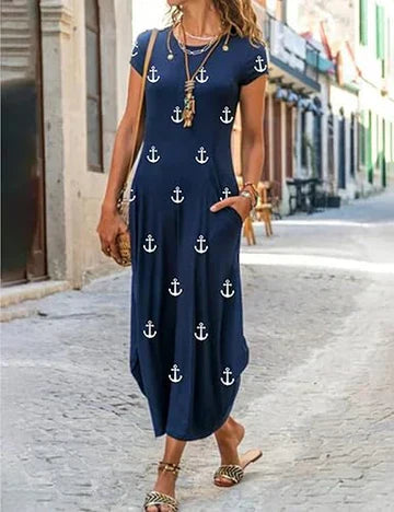 Mc | short-sleeved casual dress