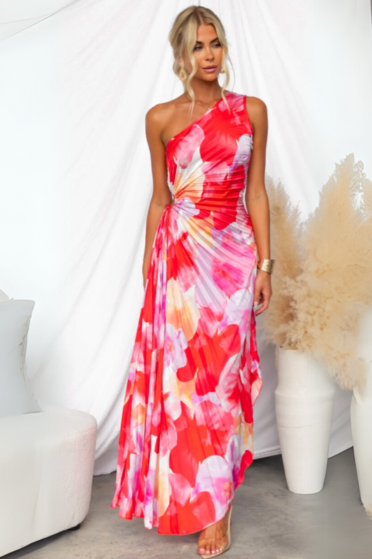 Casual women's elegant pleated summer dress for women