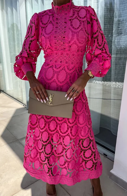 Mc | romantic, sensual and elegant midi dress