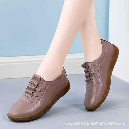 Women's oxfords Soft leather shoes