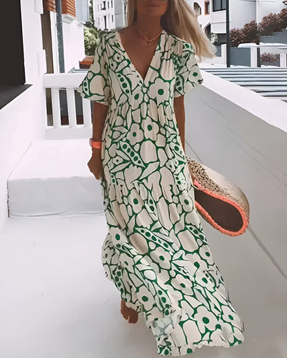 Lightweight long dress in a flowing style for special occasions