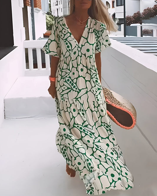 Lightweight long dress in a flowing style for special occasions