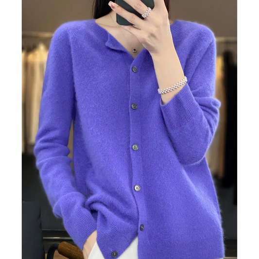 Fay | Chic and Comfortable Women's Merino Wool Cardigan
