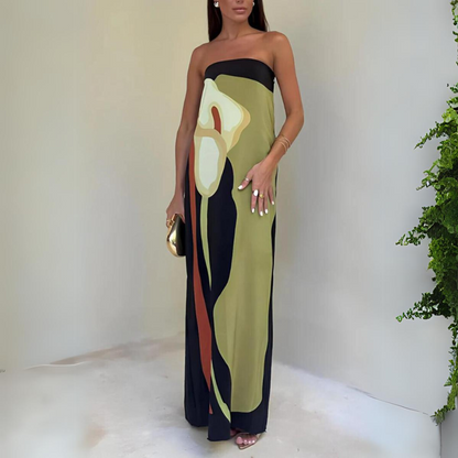 LP | Modern Long Dress with Print