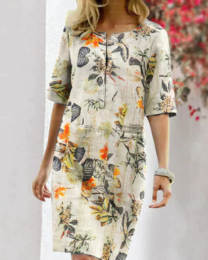 LP | Summer dress with elegant print