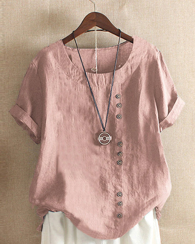 Women's short-sleeved blouse